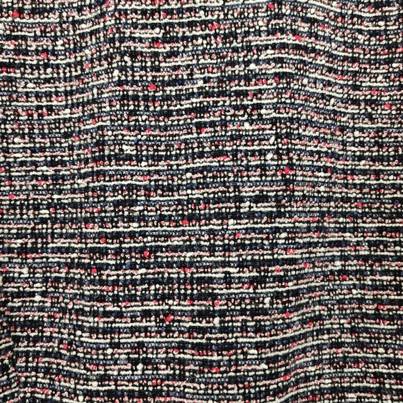 Theory Navy & Red Fit & Flare Sleeveless Tweed Mini DressSize 6 Women's - Picture 9 of 12